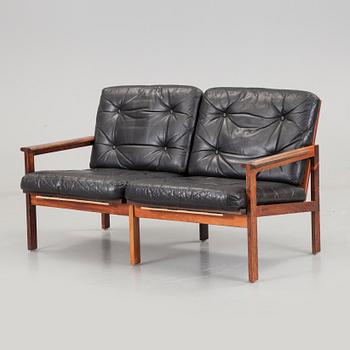 ILLUM WIKKELSÖ, soffa samt fåtölj, "Capella", N Eilersen, 1960/70-tal.