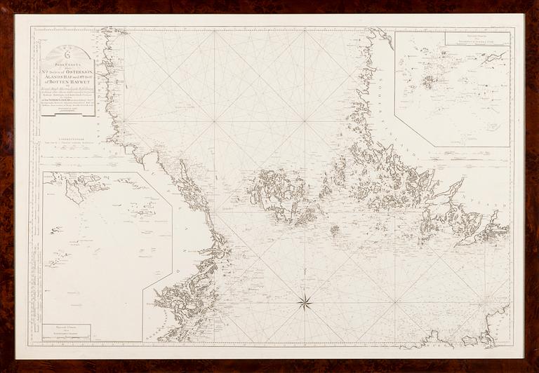 A MAP, "Passcharta öfer Nra delen af Östersjön, Ålandshaf med Sdm delen af Bottenhafwet". Stockholm 1790.