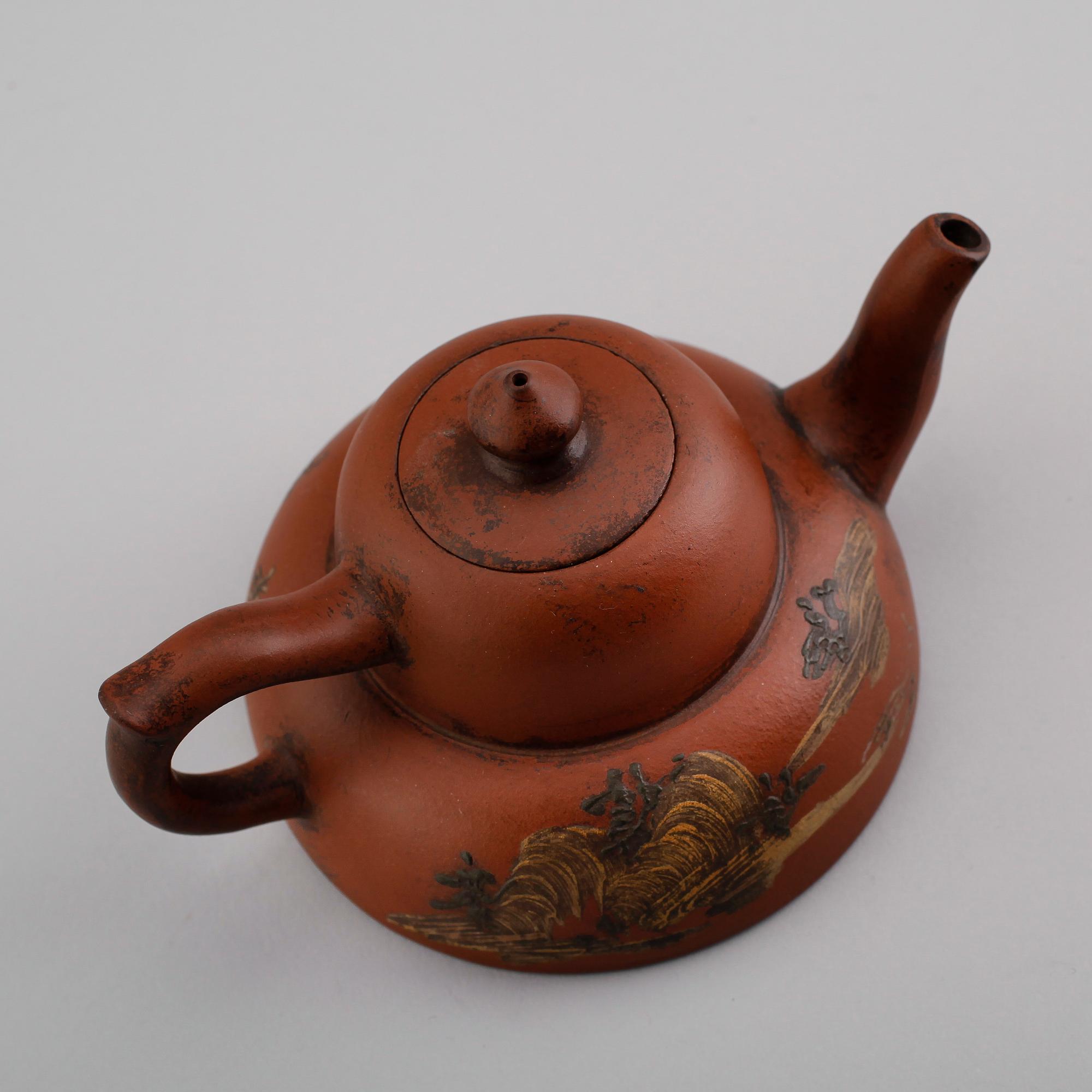 TEKANNA, terracotta, Kina, 1900-/2000-tal.
