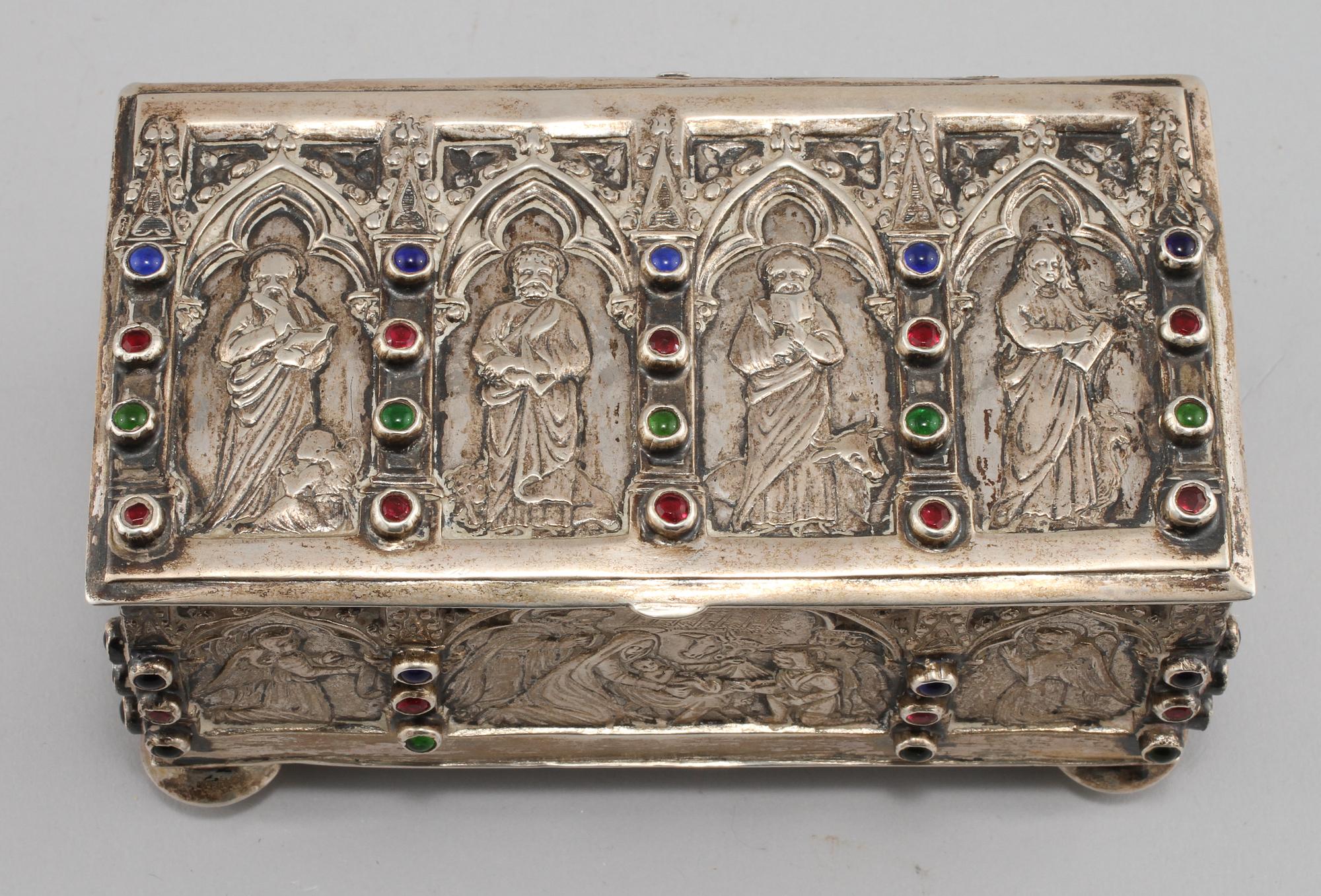 SKRIN, silver, troligen Tyskland, 1800-tal. Vikt 350 g.