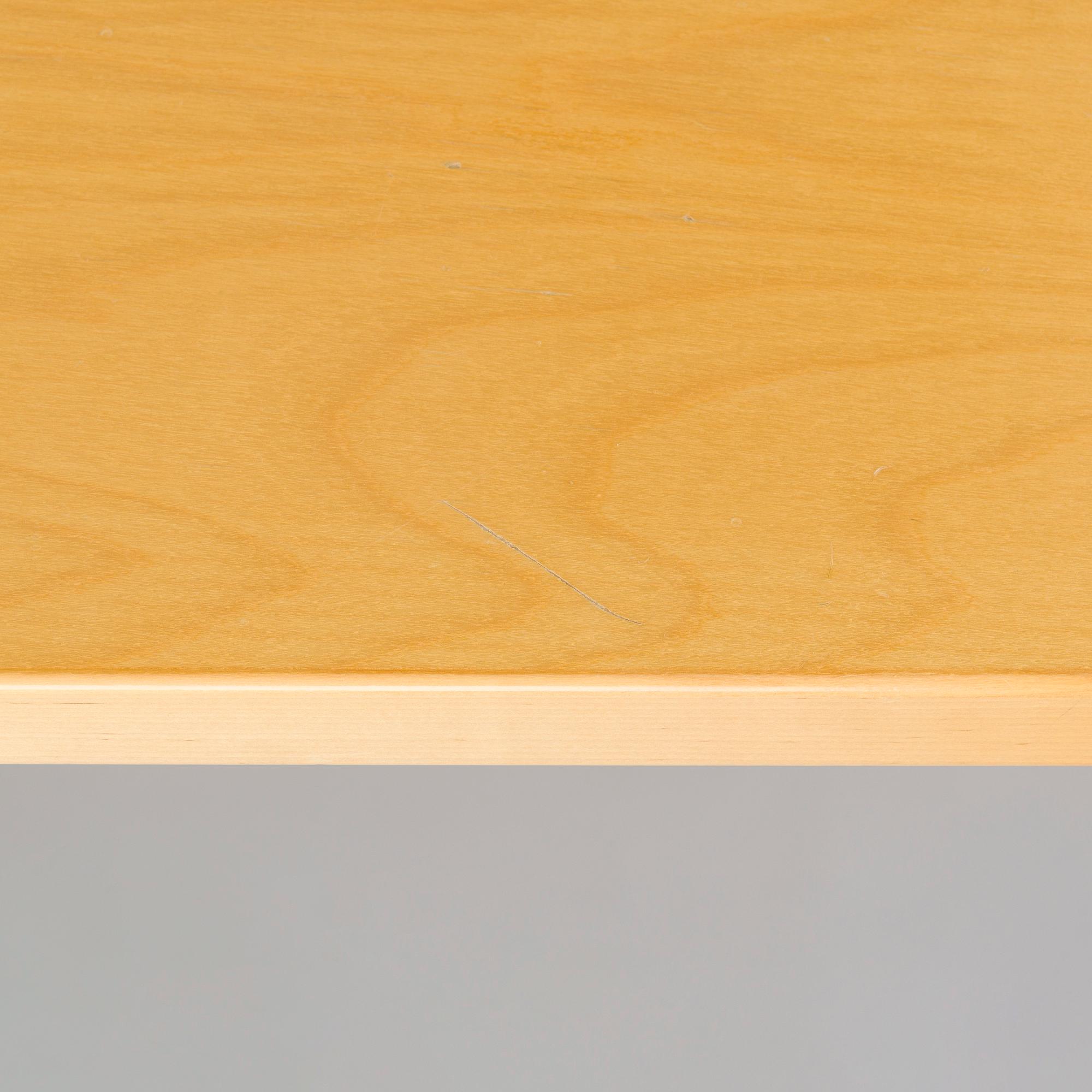 Alvar Aalto, dining table / conference table, model E86 for Artek 1999.