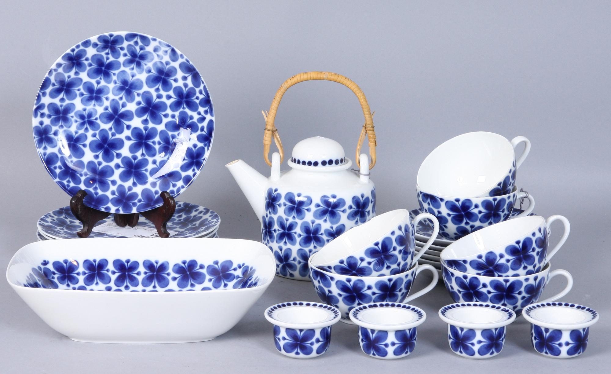 TESERVIS, 18 delar, porslin, "Mon Amie", Marianne Westman, Rörstrand.