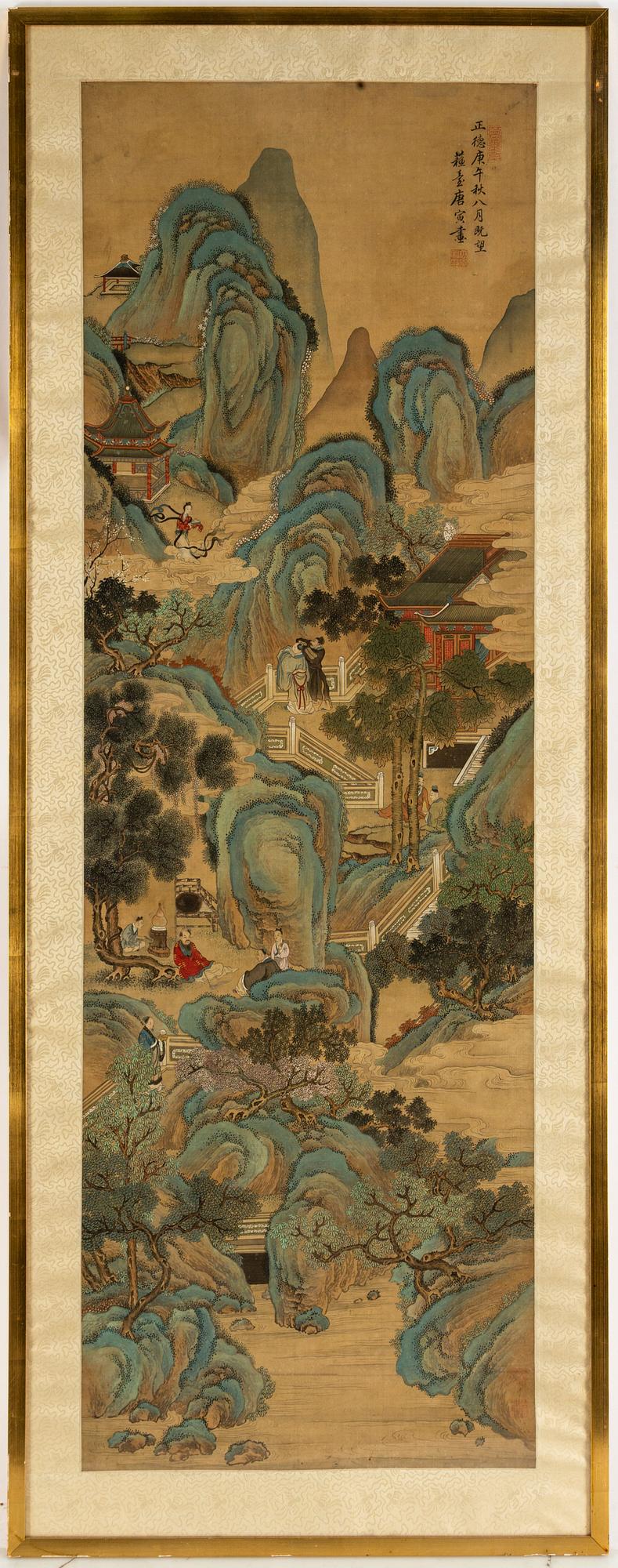 Tang Yin, copy after, ink and scolour on silk. Qing dynasty, late 19th/early 20th century.