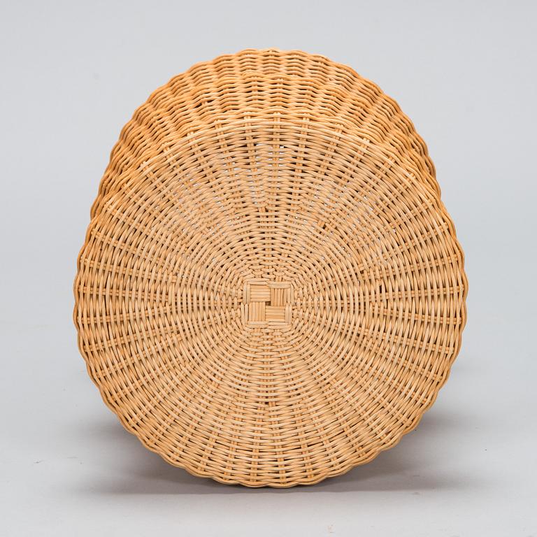 Eero Aarnio, a "Story Stool" rattan stool made by Sokeva.