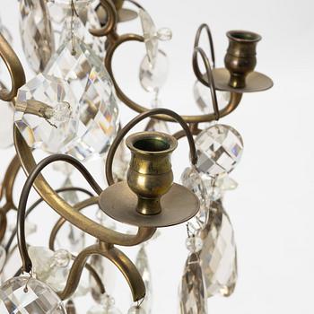 A Rococ-style chandelier, 20th century.