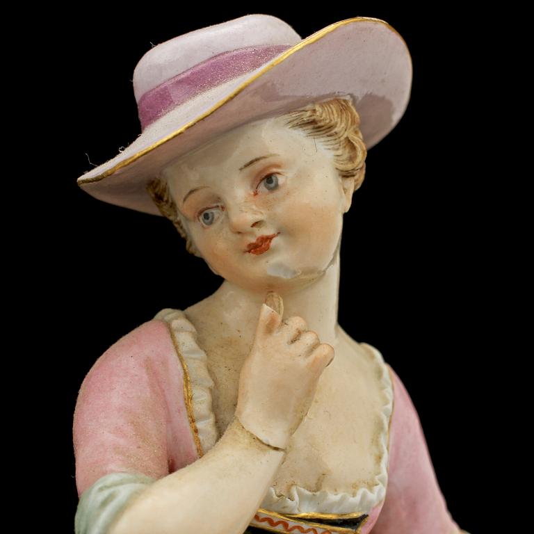 FIGURIN, porslin, Meissen, sekelskiftet 1800/1900.