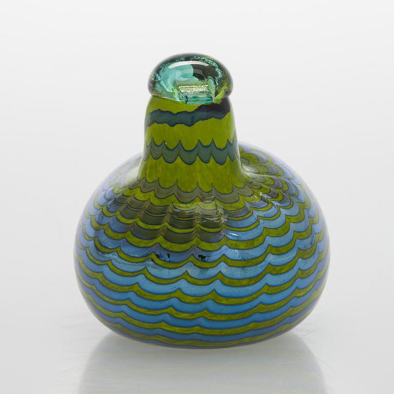 Oiva Toikka, lasilintu, "Tavitar", signeerattu O. Toikka Nuutajärvi.