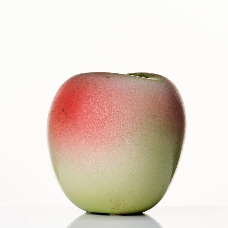 Hans Hedberg, a faience sculpture of an apple, Biot, France.