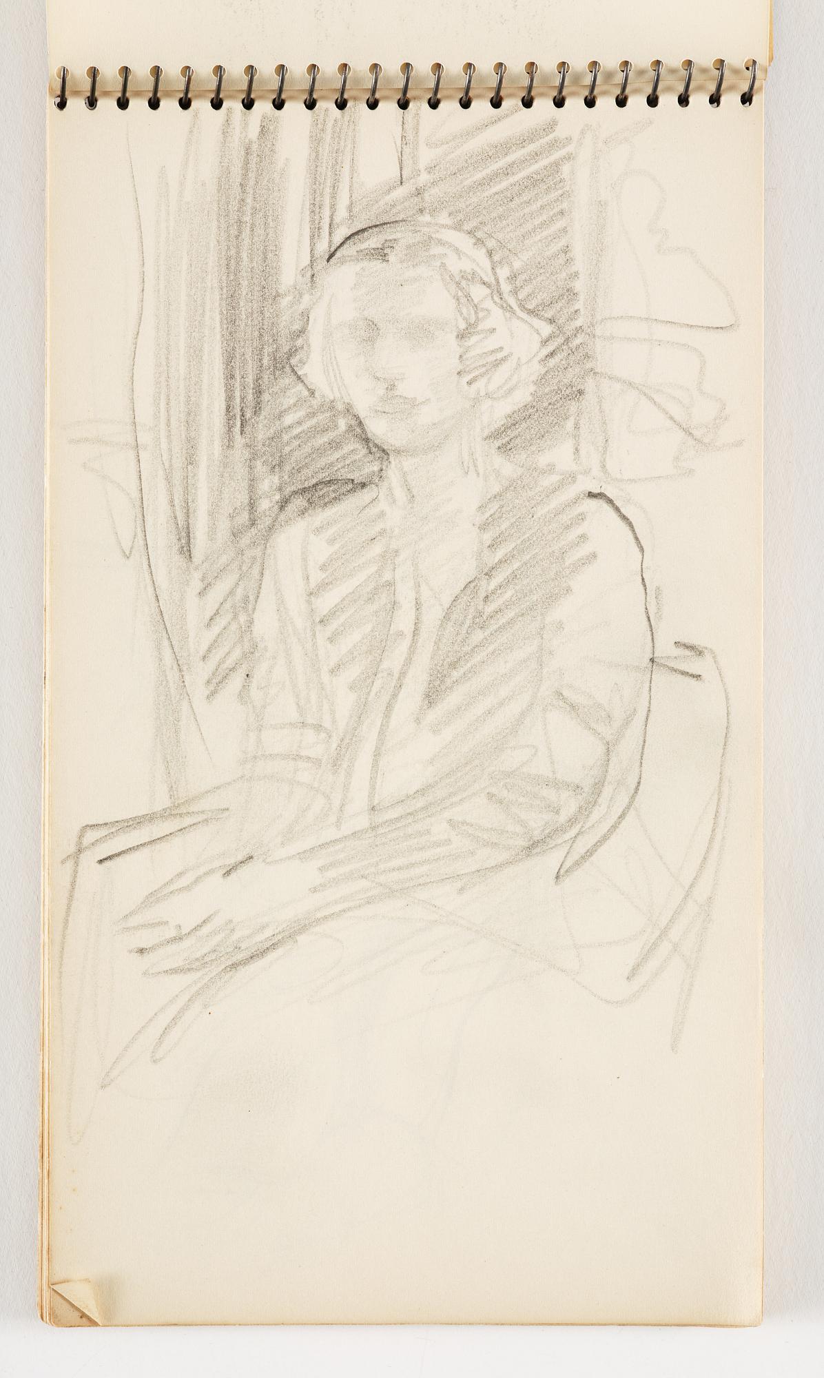 Lotte Laserstein, 4 skissböcker med blyertsteckningar.