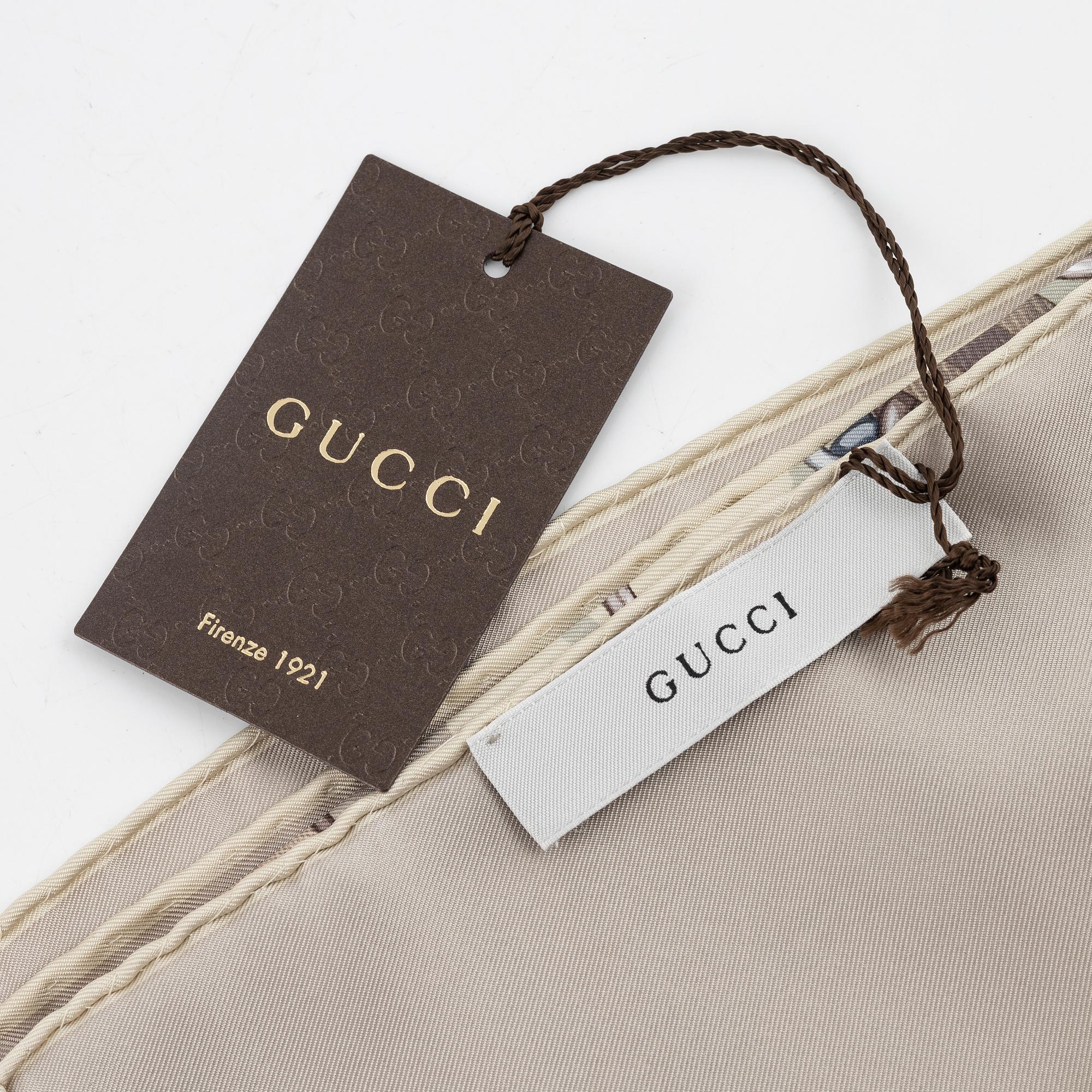 Gucci, scarf.