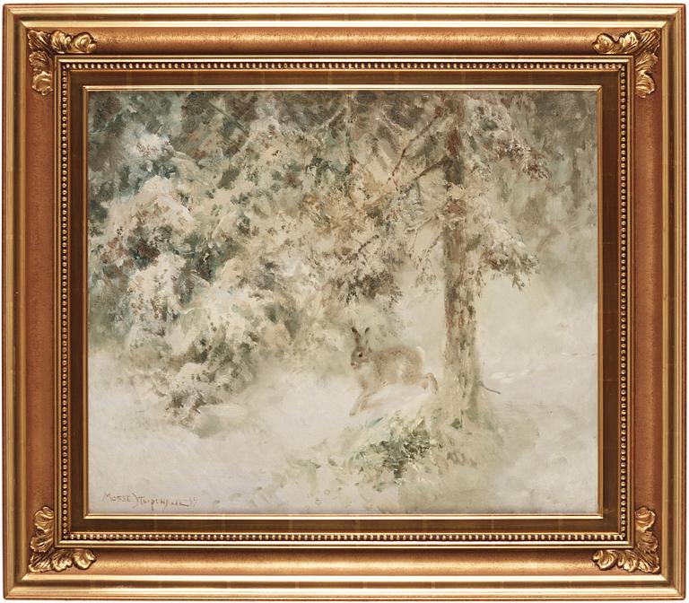 Mosse Stoopendaal, "Hare i skog" (Hare in the woods).