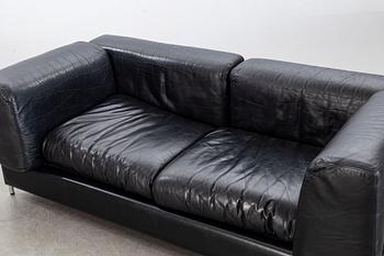 A Swedish 1970/80's leather sofa.
