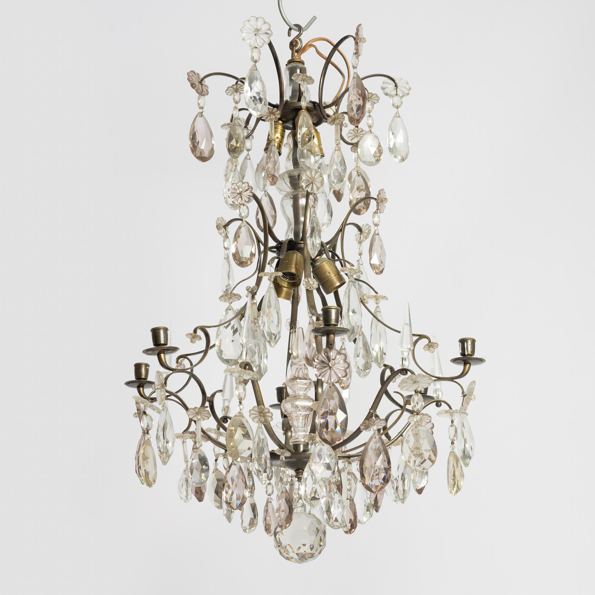 Chandelier, Baroque style, early 20th century.