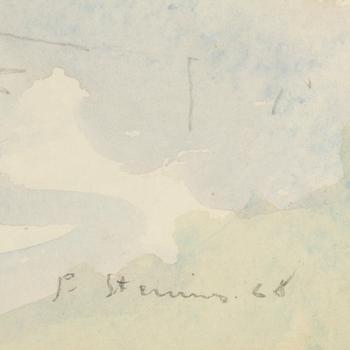 PER STENIUS, mixed media, signed and dated P. Stenius 68.