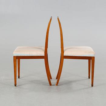 A sofa, six chairs and one table in Swedish Karl-Johan style, made in the first half of the 20th century.