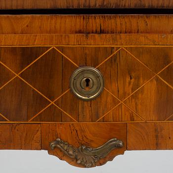 A Gustavian secretaire, late 18th century.