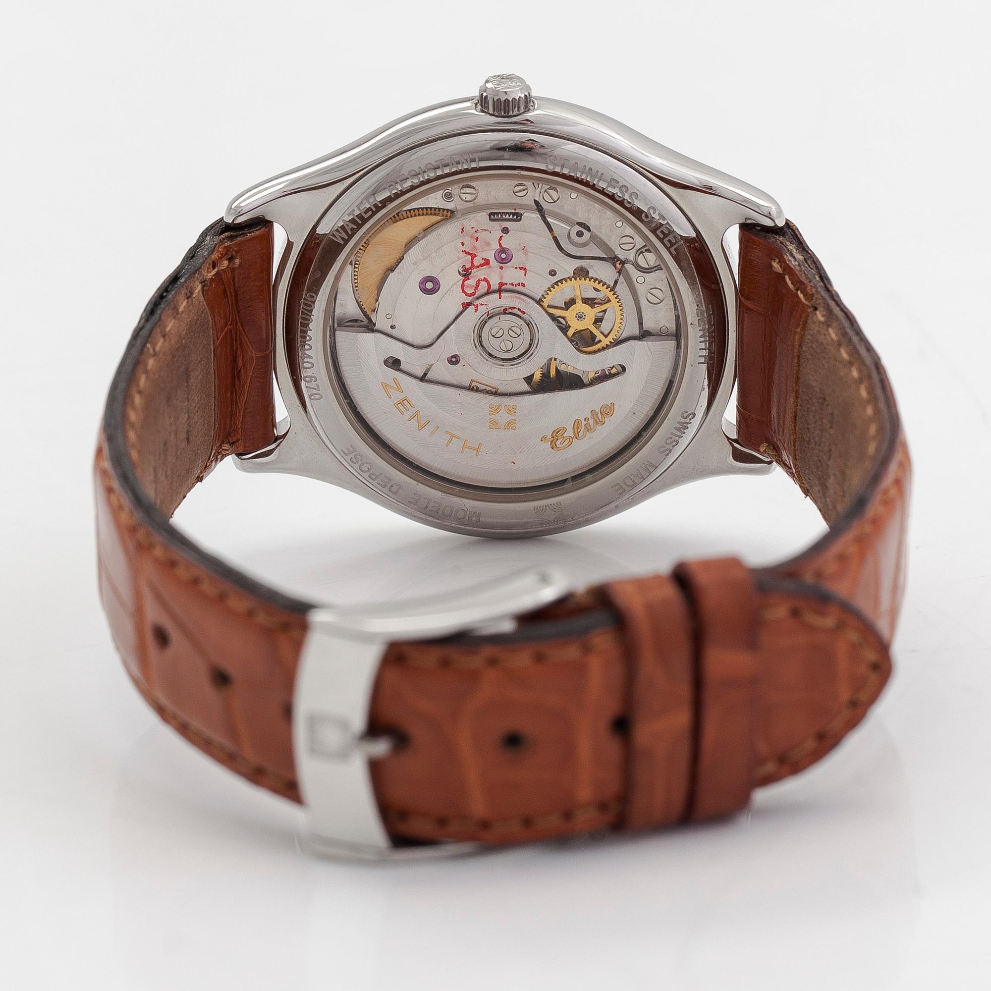 Zenith, Elite, Automatic 670, wristwatch, 36 mm.