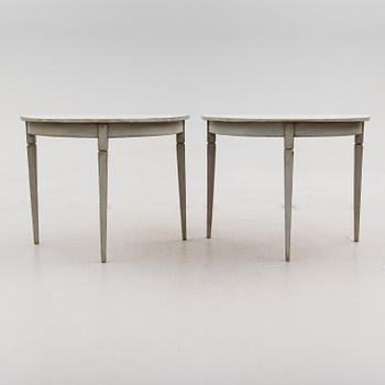 VÄGGBORD, 1 par, 1800-talets mitt.