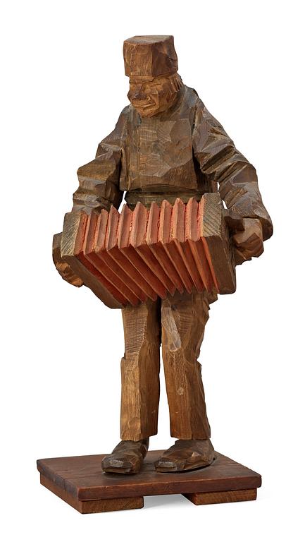 Axel Petersson Döderhultarn, Stående dragspelare.