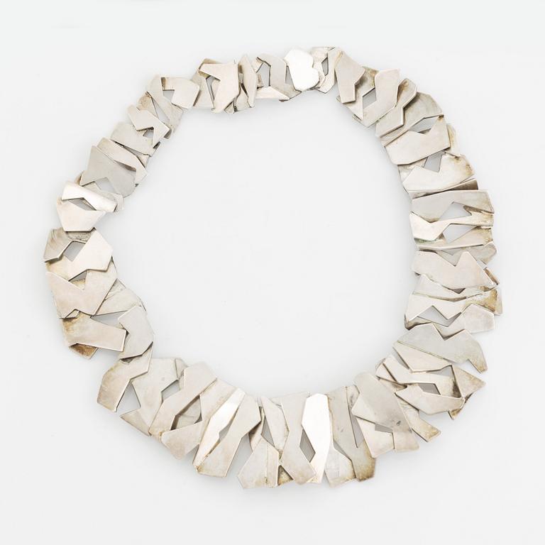 Rey Urban, sterling silver necklace, Stockholm 1974.