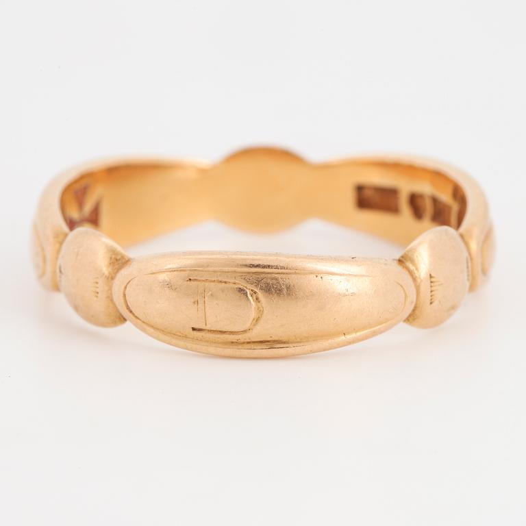 RING, ordensring, 18K guld.