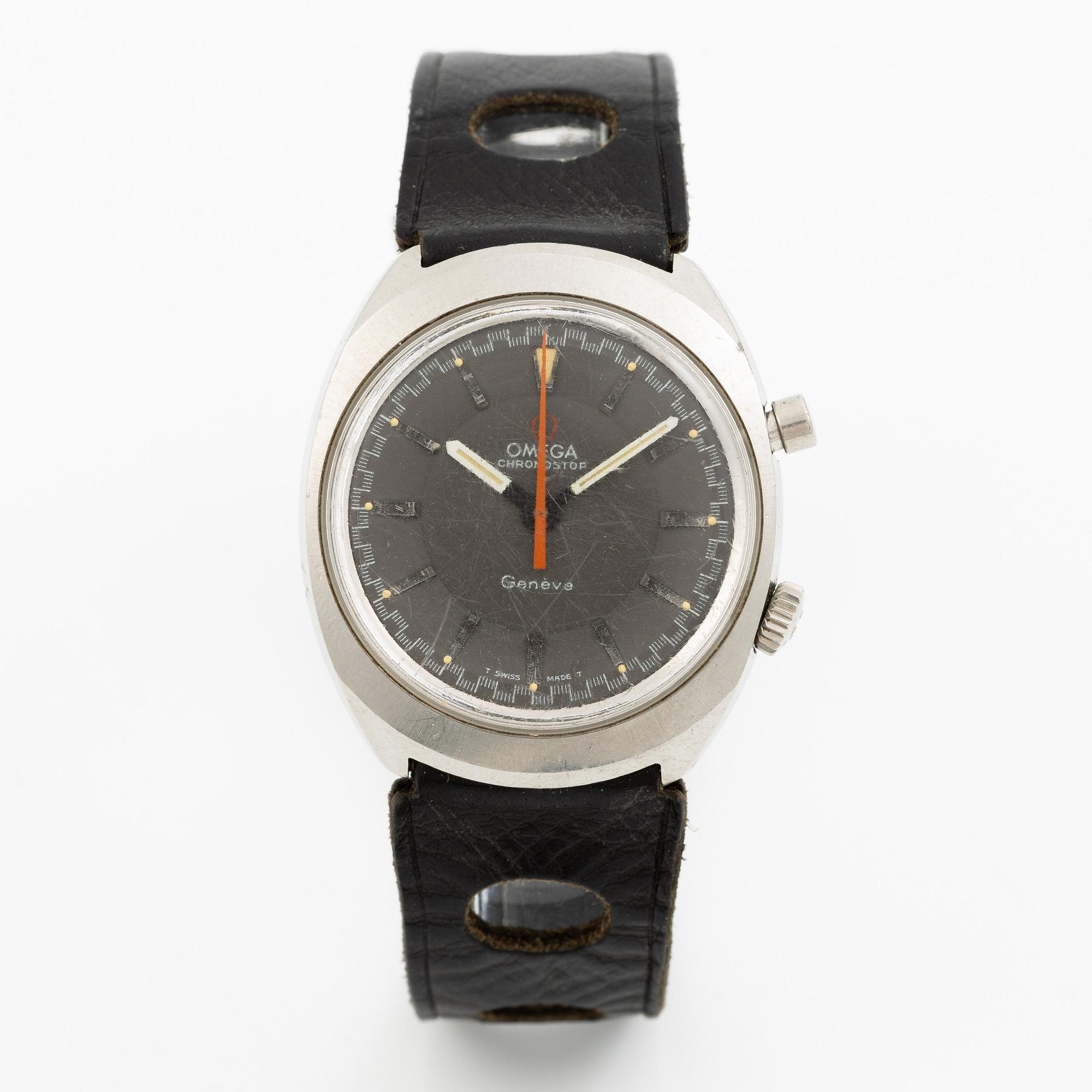 Omega, Chronostop, chronograph, wristwatch, 35 mm.