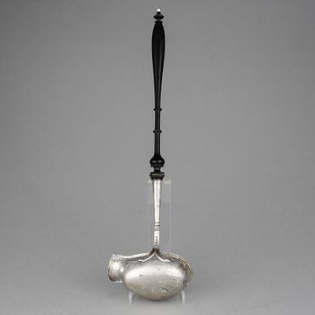 SOPPSLEV, silver med träskaft, svenska stämplar, 1901.