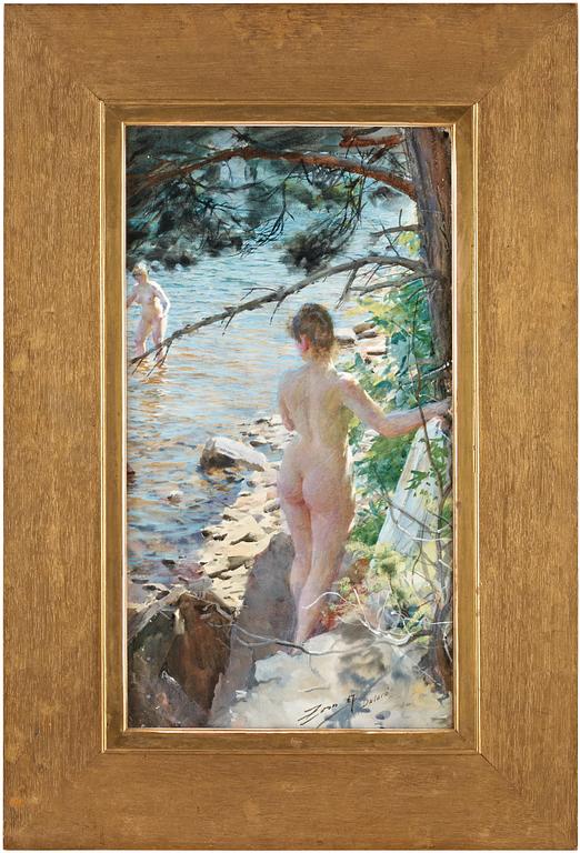 Anders Zorn, "Dalaröklippor II" ("I skärgården") [Cliffs of Dalarö II / In the Archipelago].