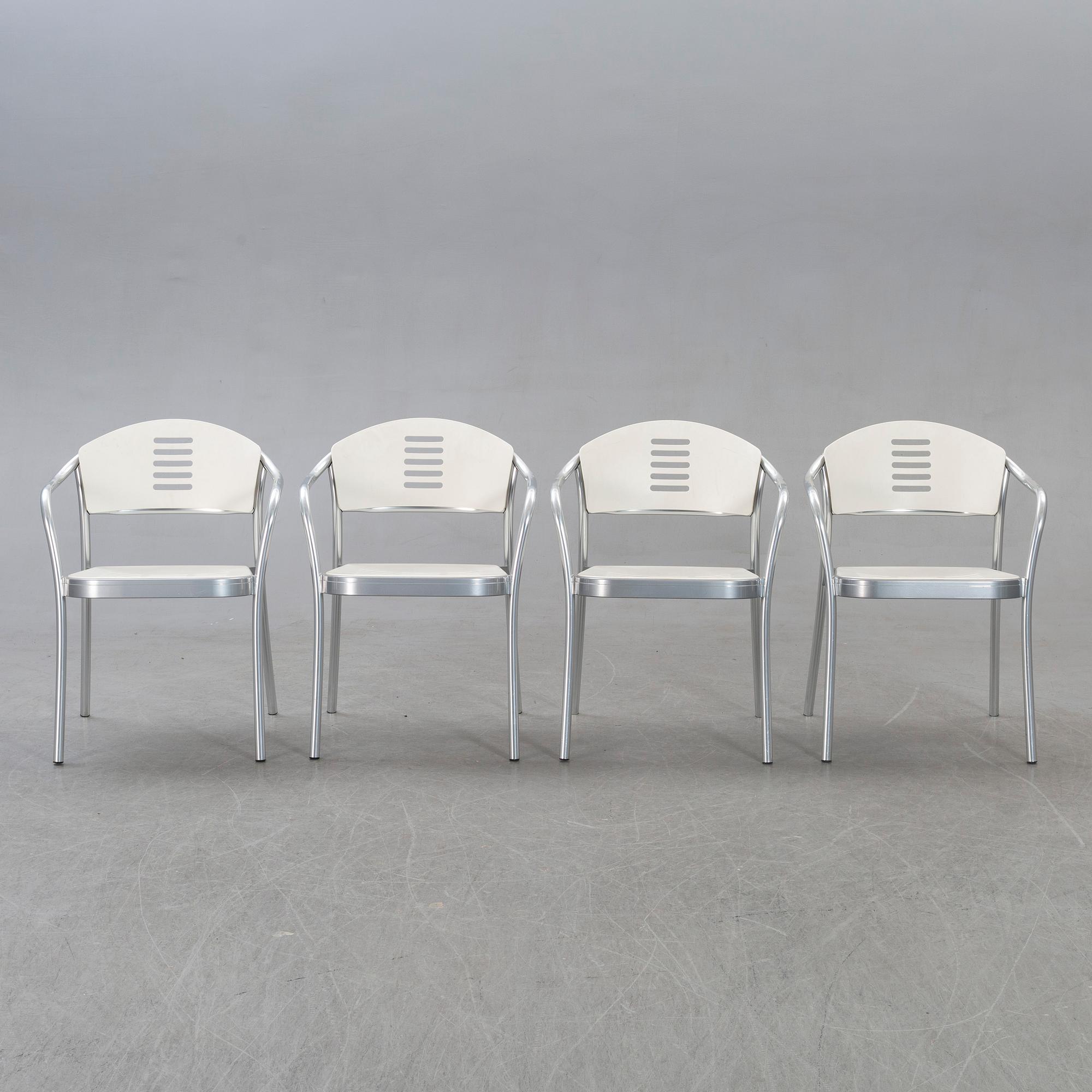 Vico Magistretti, chairs 6 pcs Kartell, Mauna kea alter part of the 20th century.