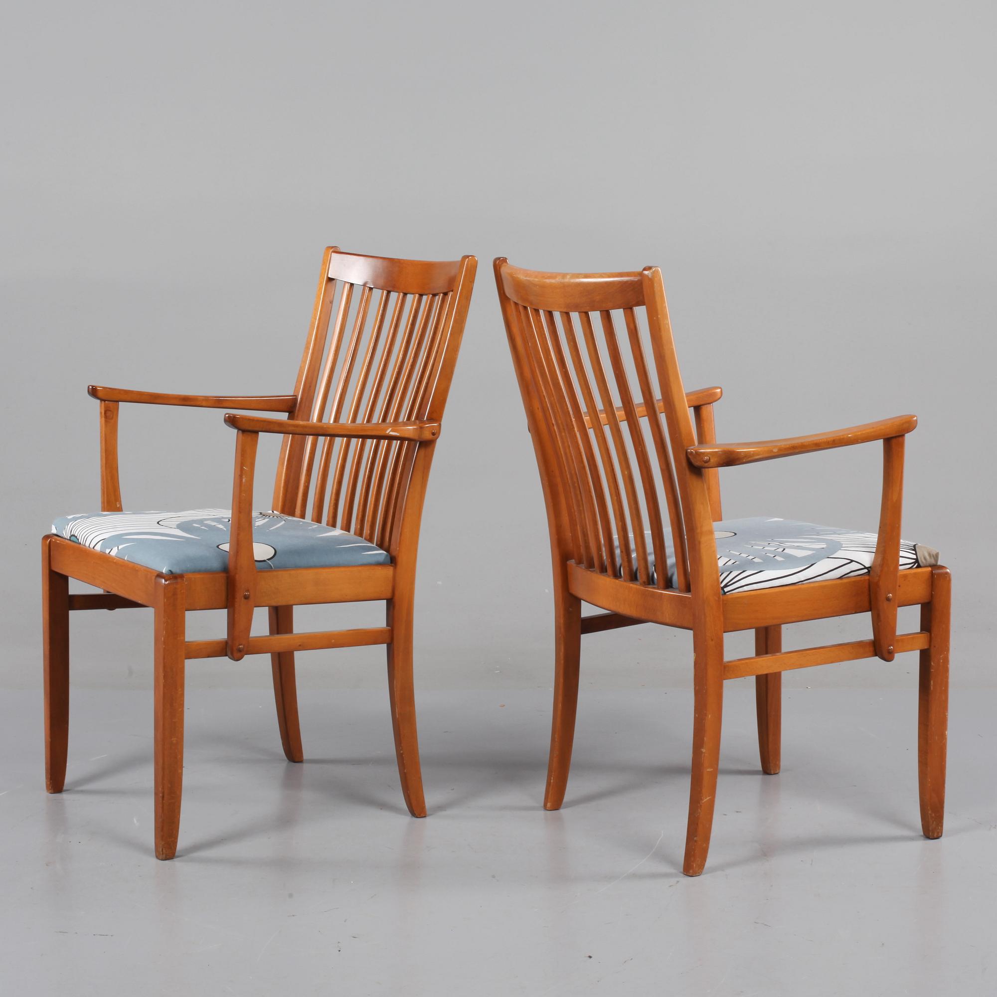 KARMSTOLAR, ett par, Lammhults möbler, 1960-tal.