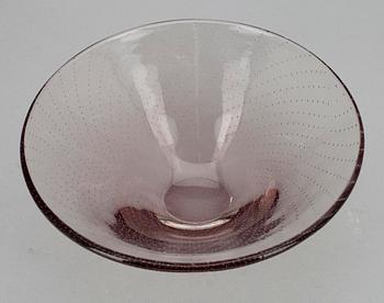 SKÅLFAT, glas, sign. Gunnel Nyman, Notsjö -51.