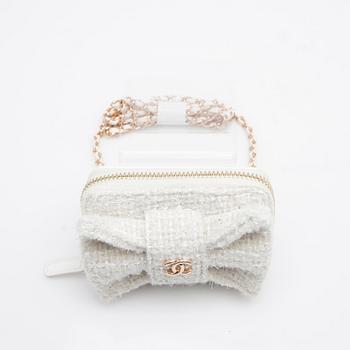 Chanel, bag, Mini Bouclé Bow Bag.