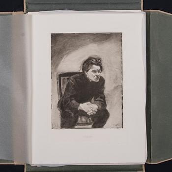 AKSELI GALLEN-KALLELA, Mapp med heliogravyrer, 35 st., Werner Söderström Aktiebolag 1912.