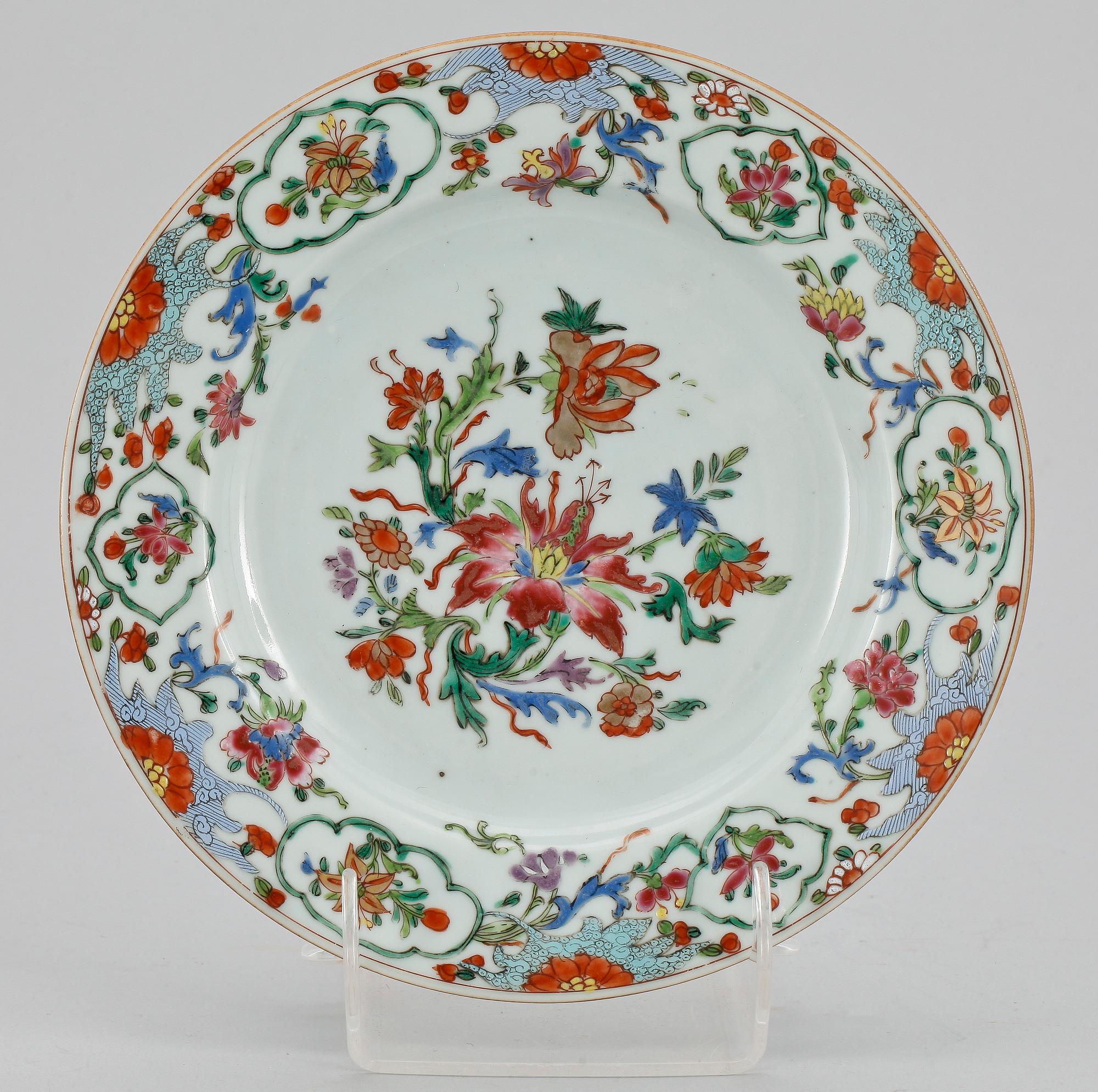 TALLRIK, porslin, Kina 1700-tal.