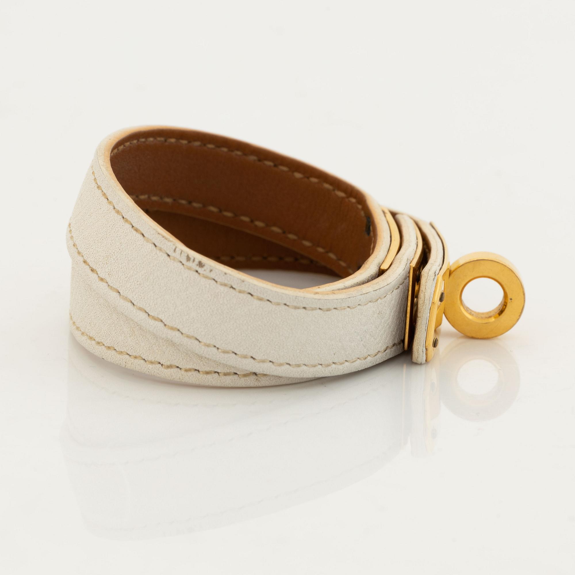 Hermès, a lether bracelet, "Kelly".