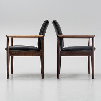 Finn Juhl, three 'Diplomat' armchairs, France & Son, Denmark, 1960's.