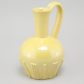 A 1930/40s vase / jug in eartheware, designed by Jerk Werkmäster for Nittsjö.