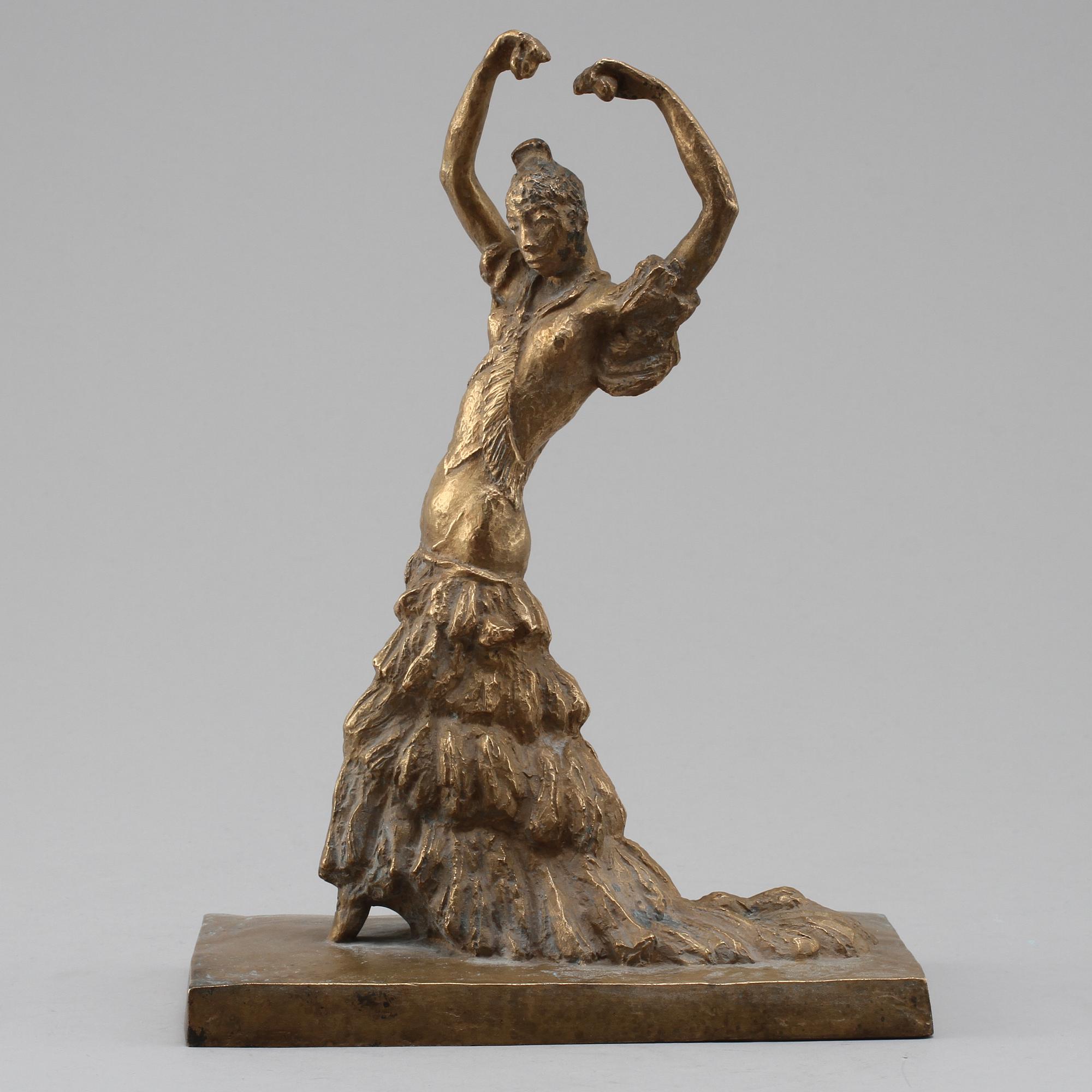 FRIDMAN, SIGRID, skulptur, brons, signerad.