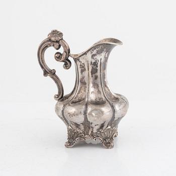 Gustaf Möllenborg, milk jug, silver, Stockholm, 1846.