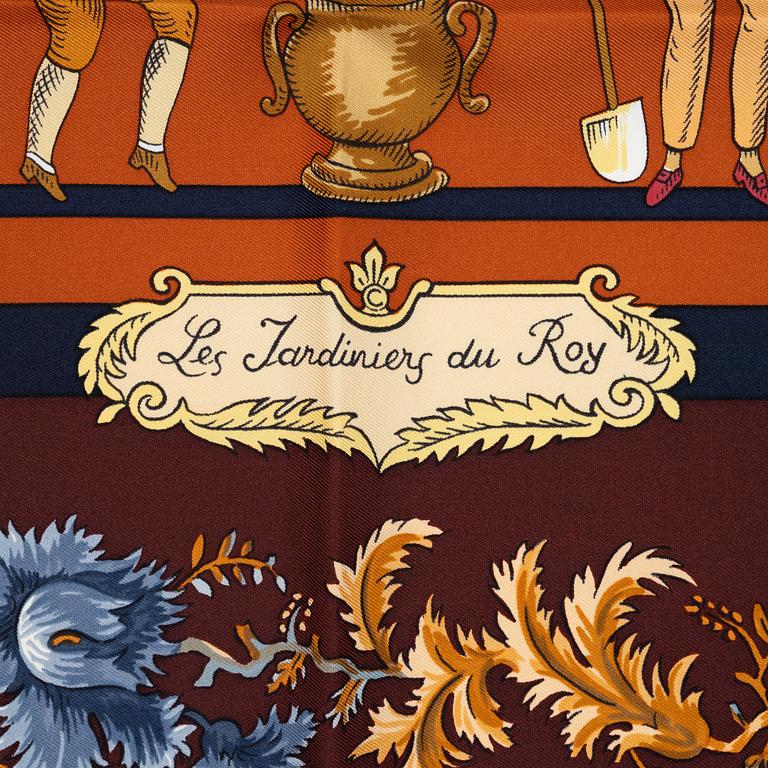 Hermès, scarf, "The Gardeners of the King".