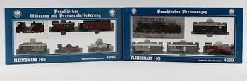 MODELLTÅGSSET, 2 st, Fleischmann, Tyskland.