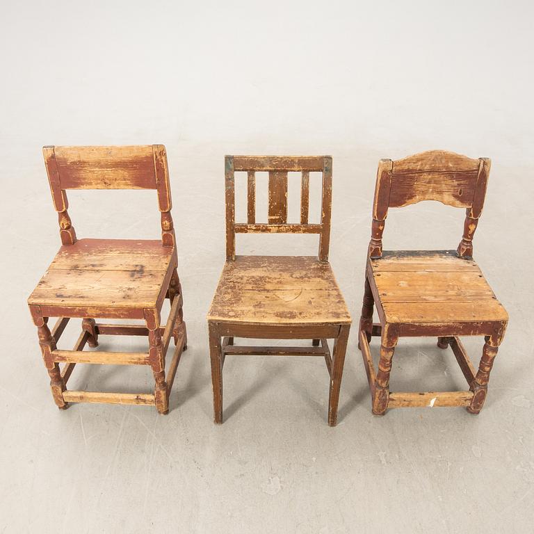 Chairs 6 similar 19th century, second half.