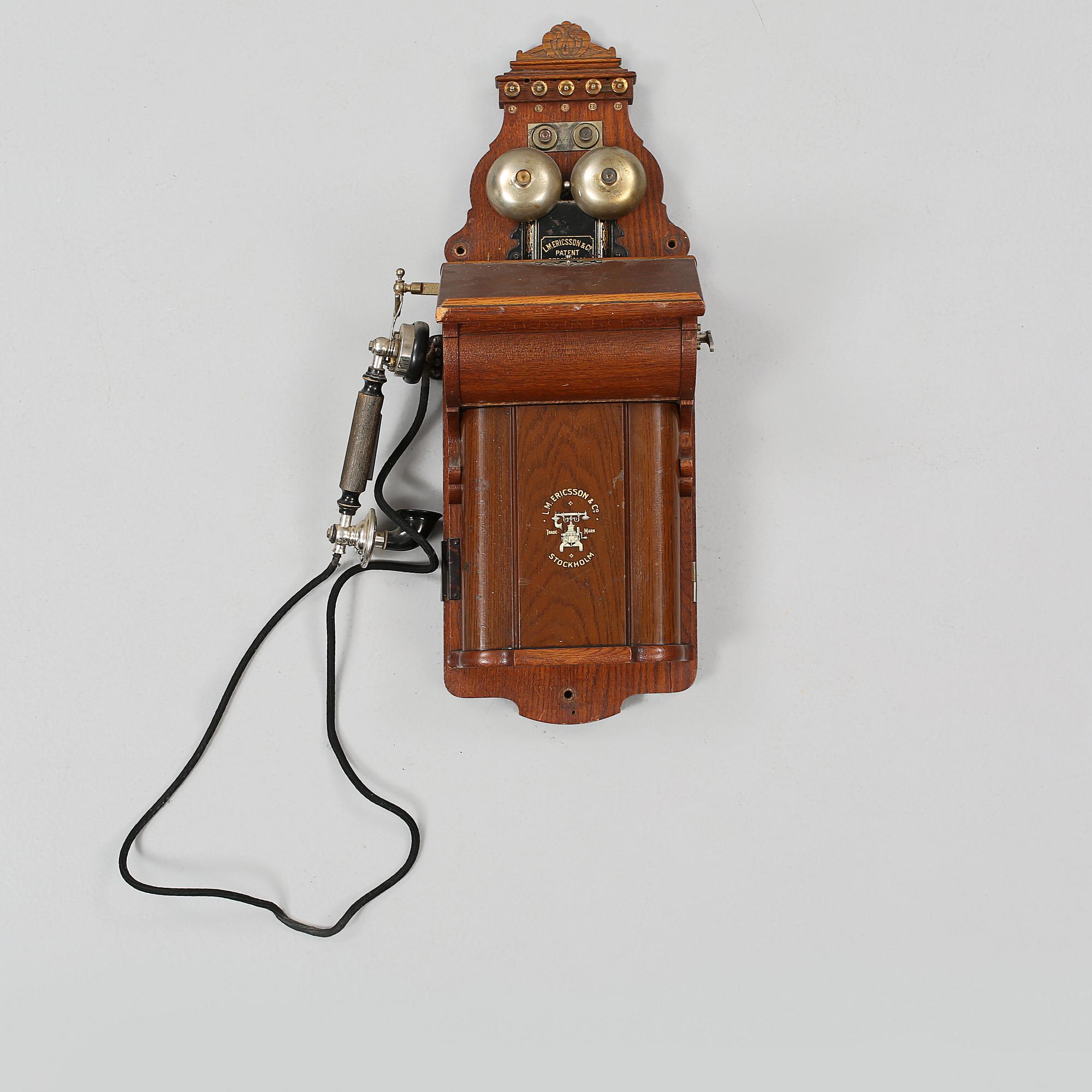 VÄGGTELEFON, LM Ericsson, Stockholm, 1900-talets första hälft.