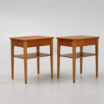 Sängbord, ett par, 1900-talets mitt.