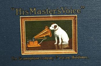 RESEGRAMMOFON, His Masters Voice, 1900-tal.