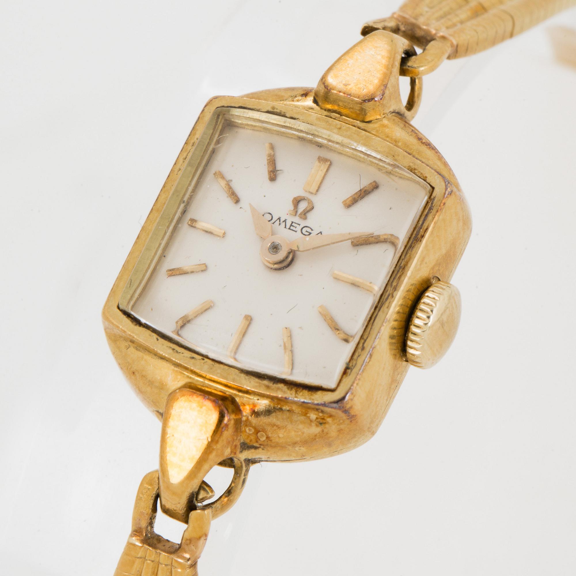 OMEGA, wristwatch, 15 x 15 mm.