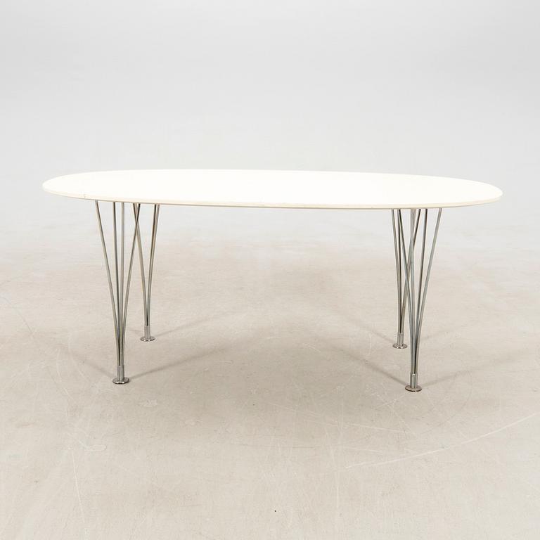 Bruno Mathsson & Piet Hein, dining table, "Superellipse" for Fritz Hansen Denmark, late 20th century.