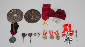 PARTI MEDALJER, 14 st, bl.a. Finland, Danmark 1900-tal.