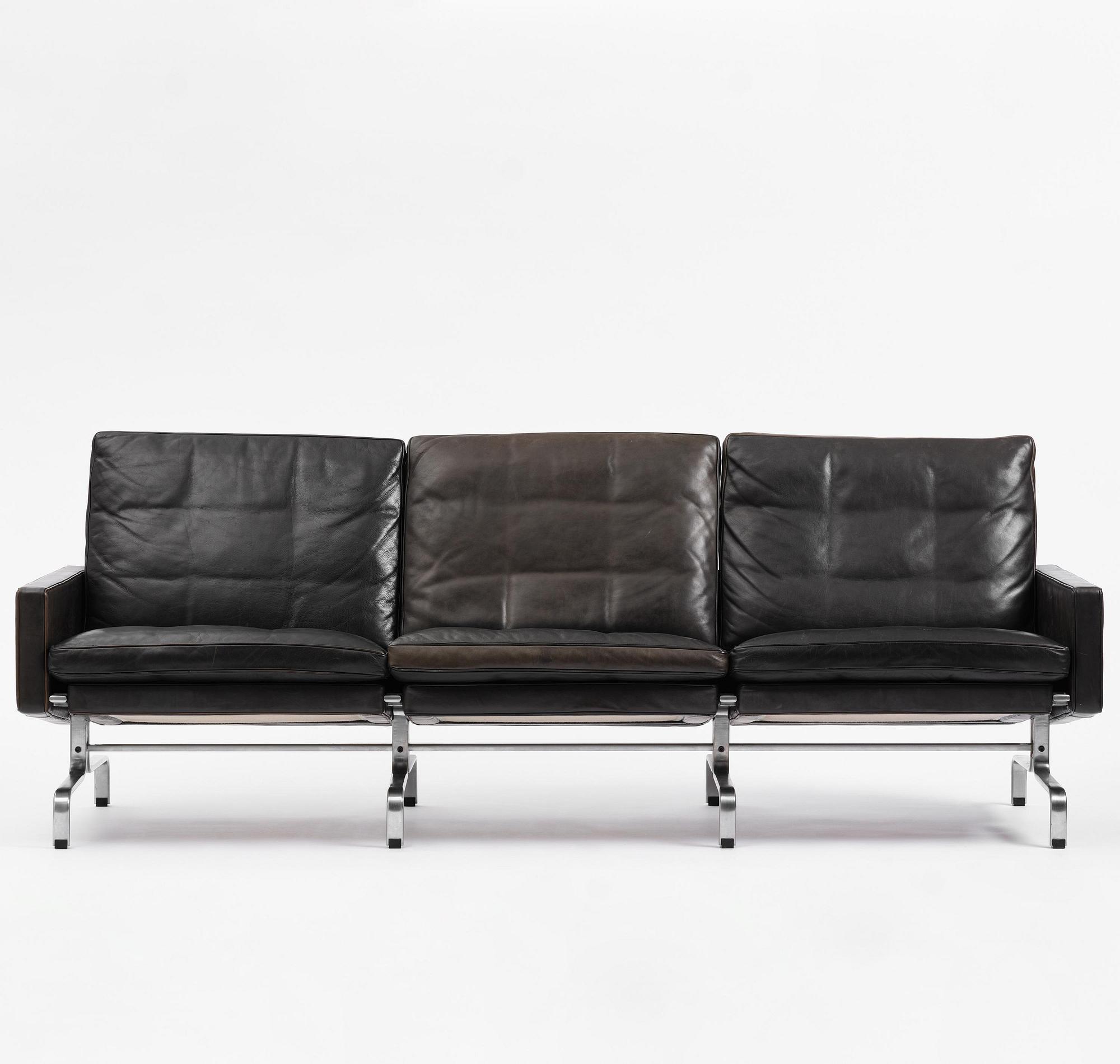 Poul Kjaerholm, a model PK31 sofa, Fritz Hansen, Denmark 2007.