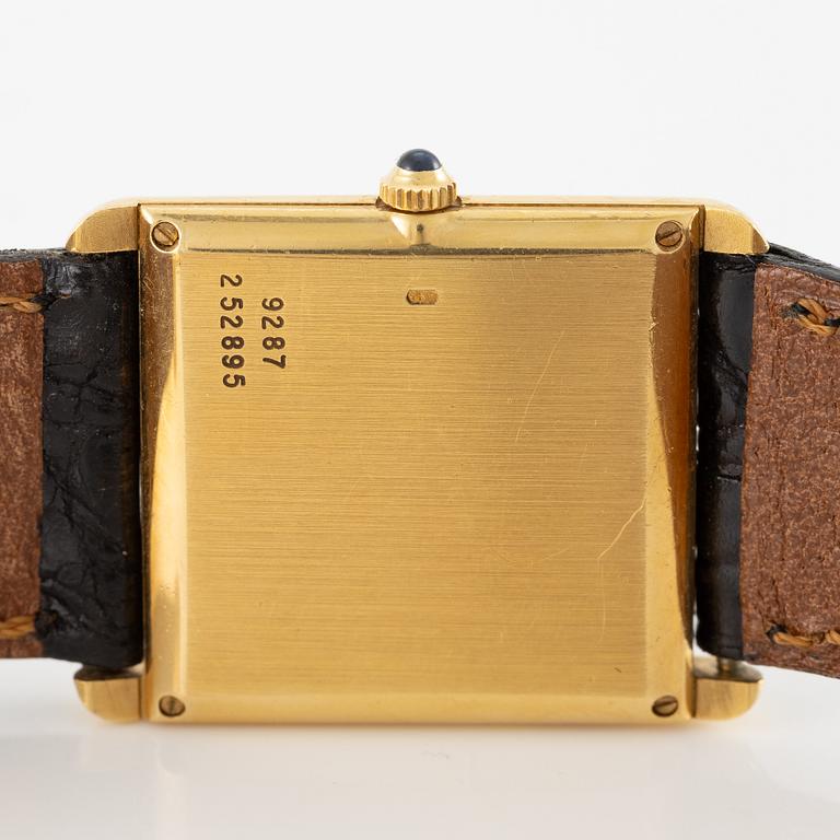 Piaget, "Tank", wristwatch, 23 x 29.5 mm.